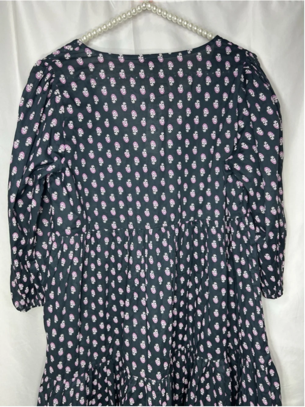 J Crew Tiered Cotton Voile Beach Dress In Best Buds Womens Size XS Lightweight